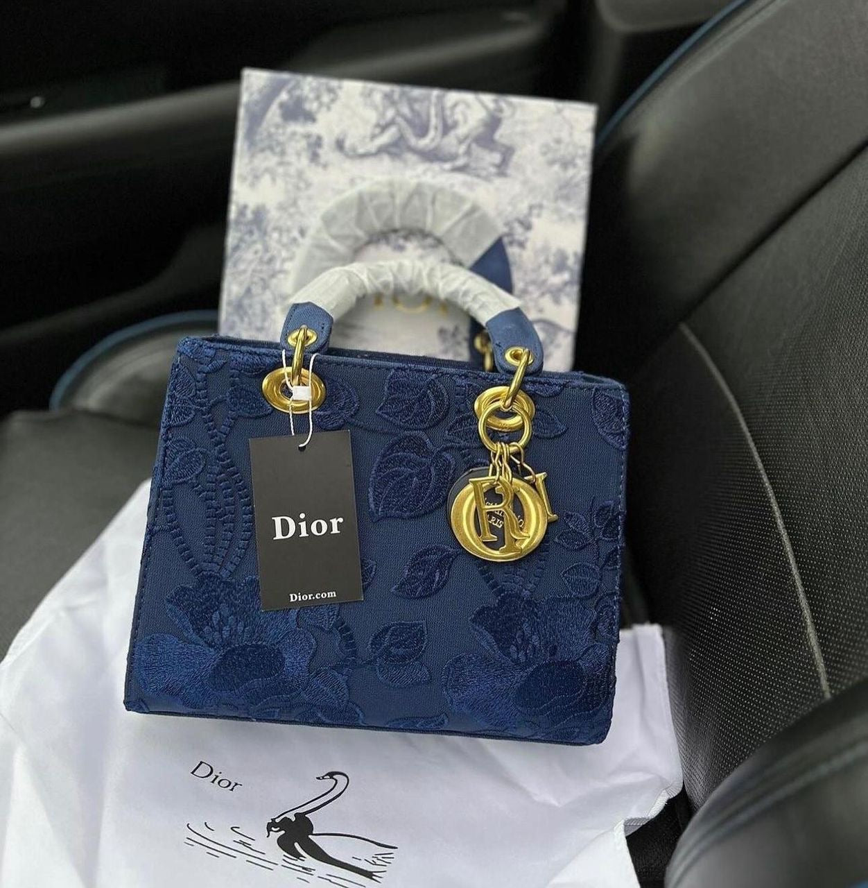 Sac à main Lady Dior Brodé