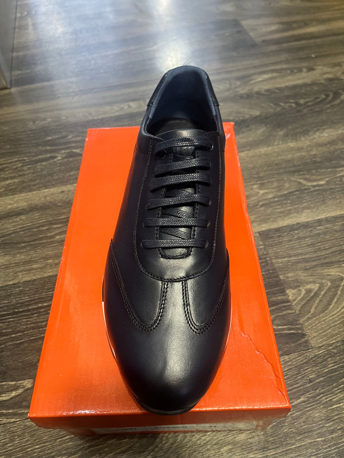 Sneakers Runner en Cuir Véritable Bleu de nuit | Style Luxe Homme (Copie 2)
