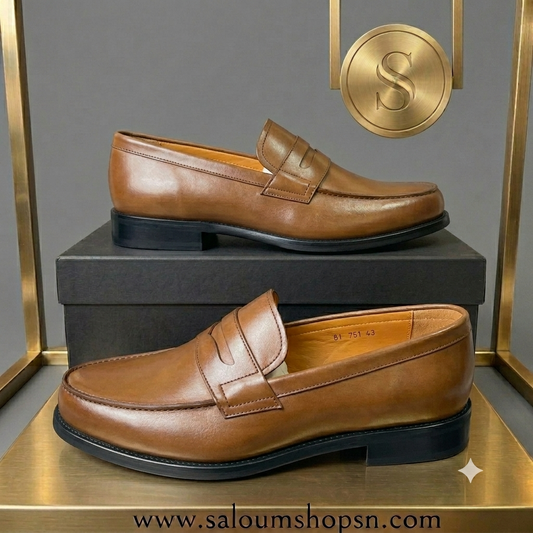 Mocassins Classiques Homme - Pierre DiMilano Marron| Cuir Véritable CREA 2
