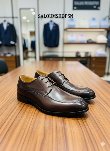 Chaussures de Ville Homme 100% Cuir Marron – Style Chic et Confort Absolu MH 2 -2