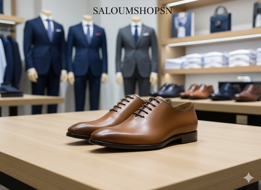 Chaussures de Ville Homme 100% Cuir Marron clair – Style Chic et Confort Absolu Dji