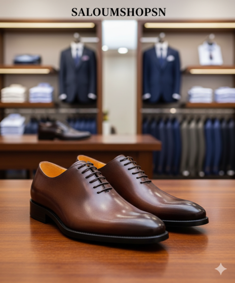 Chaussures de Ville Homme 100% Cuir Marron – Style Chic et Confort Absolu MH 2