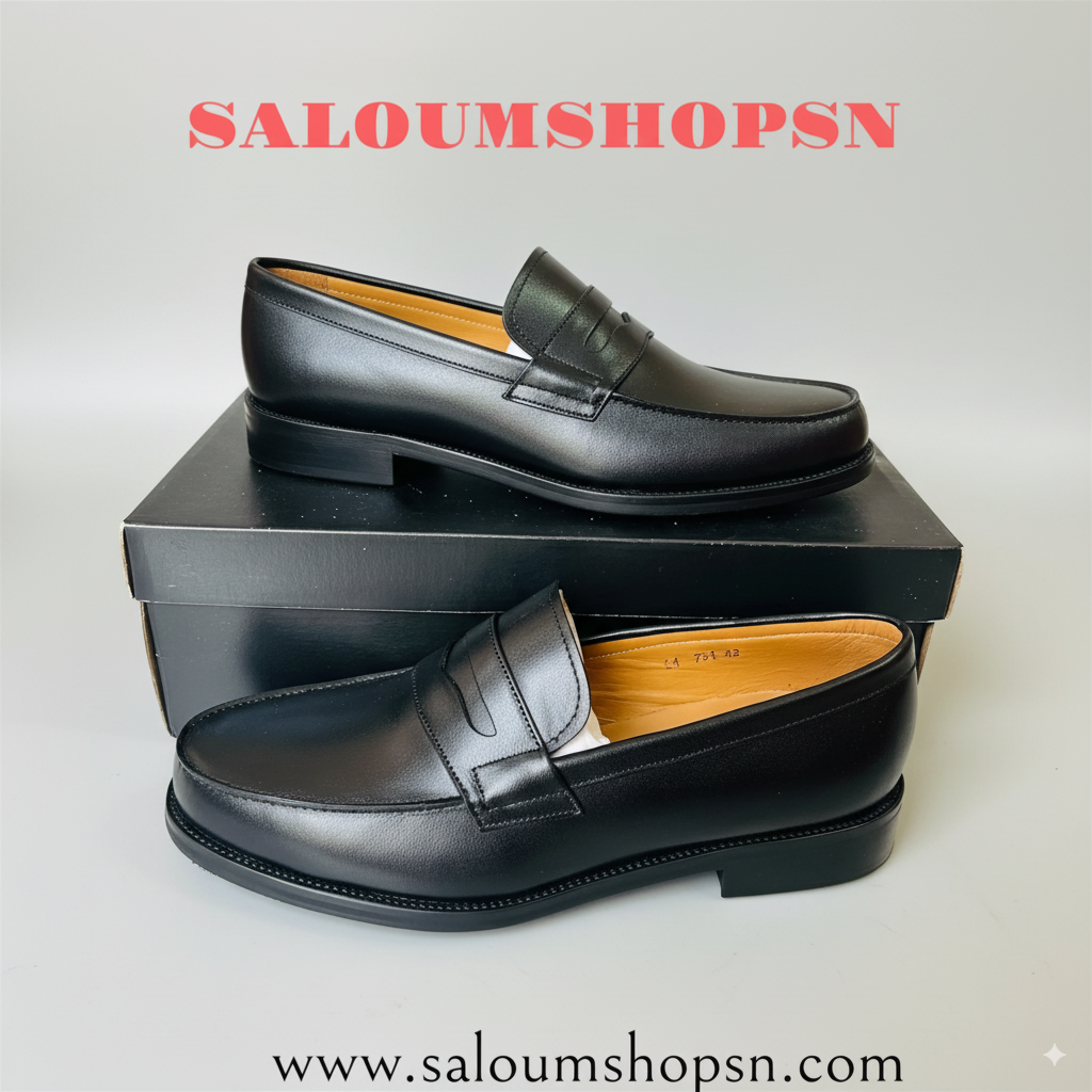 Mocassins Classiques Homme - Pierre DiMilano Noir | Cuir Véritable