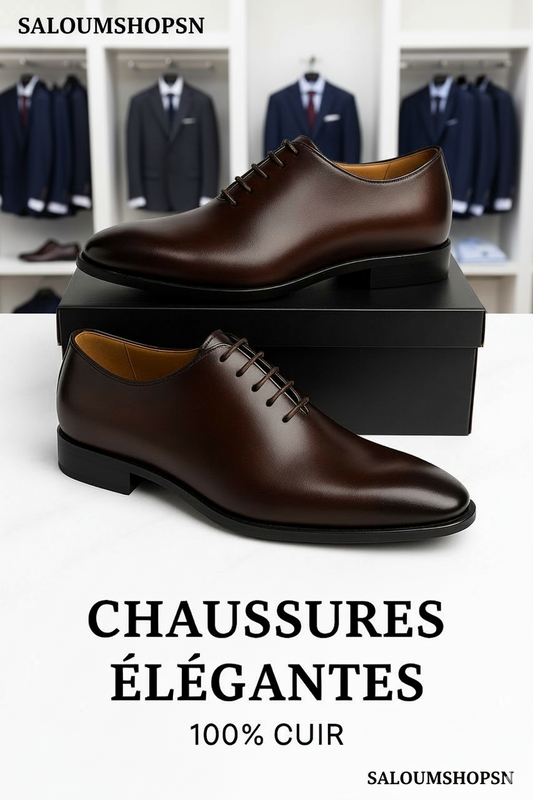 Chaussures Habillées Homme en Cuir Marron – Pietro diMilano