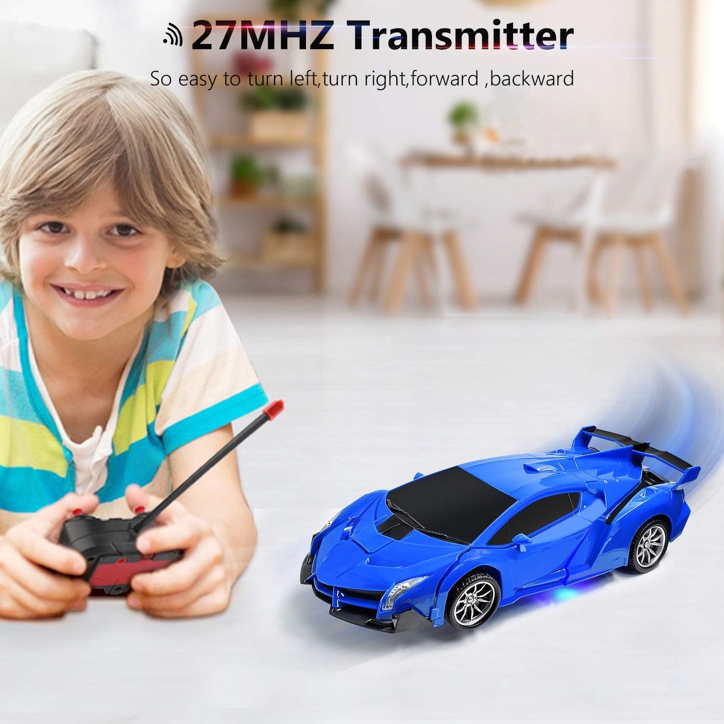 Voiture télécommandée Subao pour enfants, jouet de voiture robot de déformation RC rotatif à 360 ° avec lumière LED, jouets de transformation voiture de course âge 4-7 8-12 pour garçons filles, cadeaux pour Noël  🎁🎅enfants