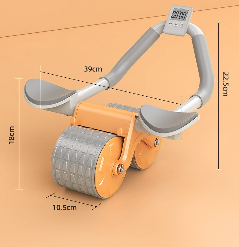 Roue abdominale a rebond automatique avec pose coude pour gymnastique à la maison