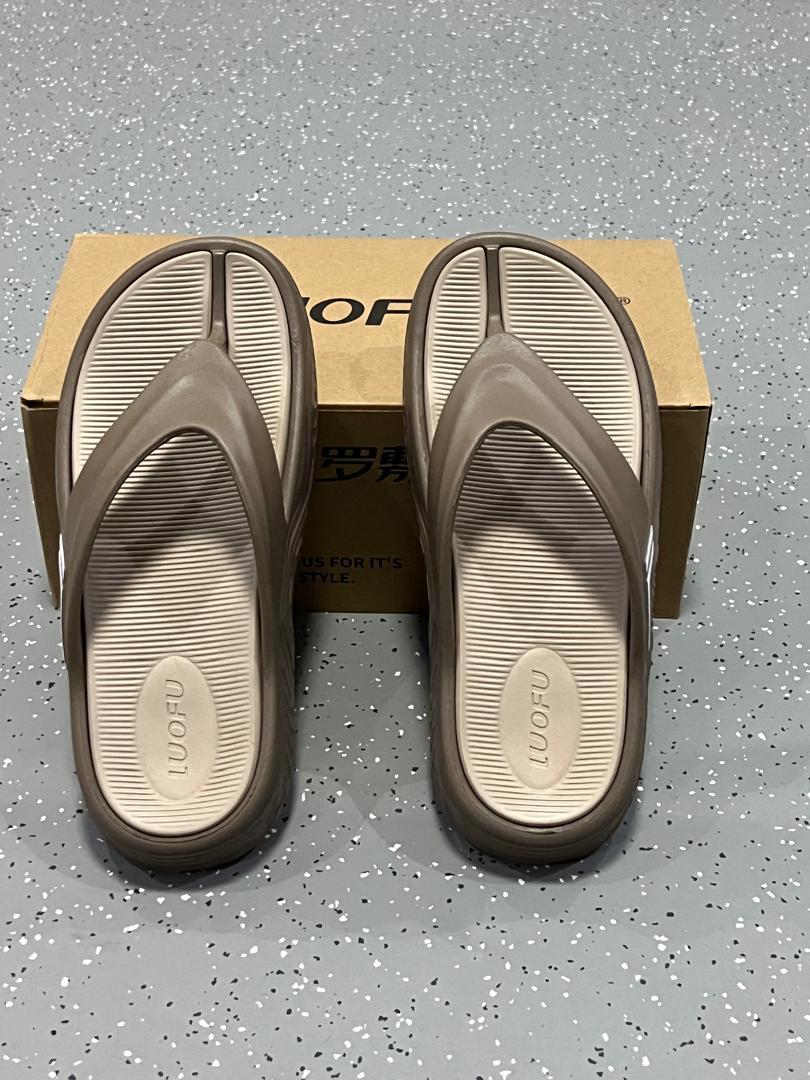 Sandales Entredoigts Confort – Semelle Anatomique Épaisse, Beige