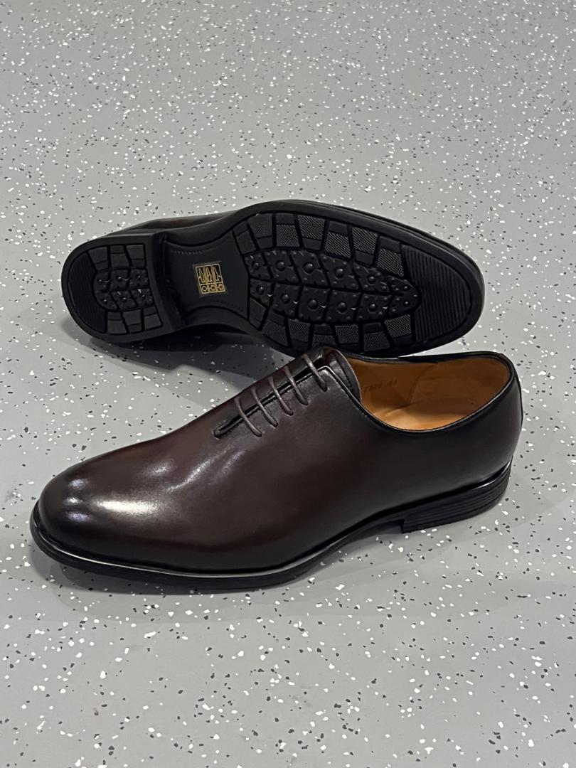 Chaussures de Ville Homme Marron en Cuir Modèle 2 Véritable Coupe carré – Pietro diMilano | Oxford Habillé