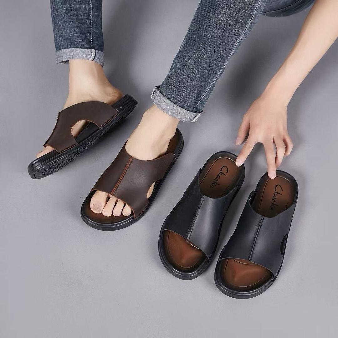 Sandales en Cuir Homme Élégantes N 20