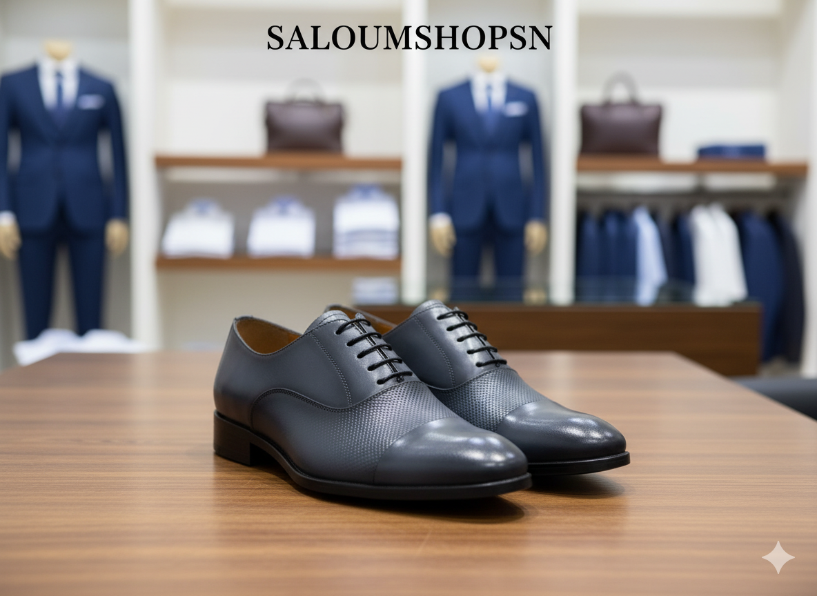 Chaussures de Ville Homme 100% Cuir Gris N2 – Style Chic et Confort Absolu Dji