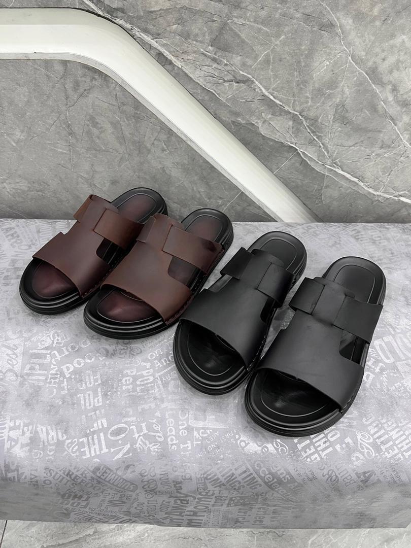 Sandales en Cuir Homme Élégantes N 23